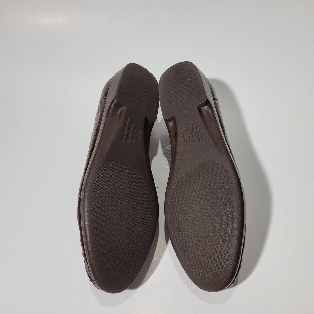 Sas Womens Slip On Embossed Loafers Brown 8.5 Small - Picture 4 of 11